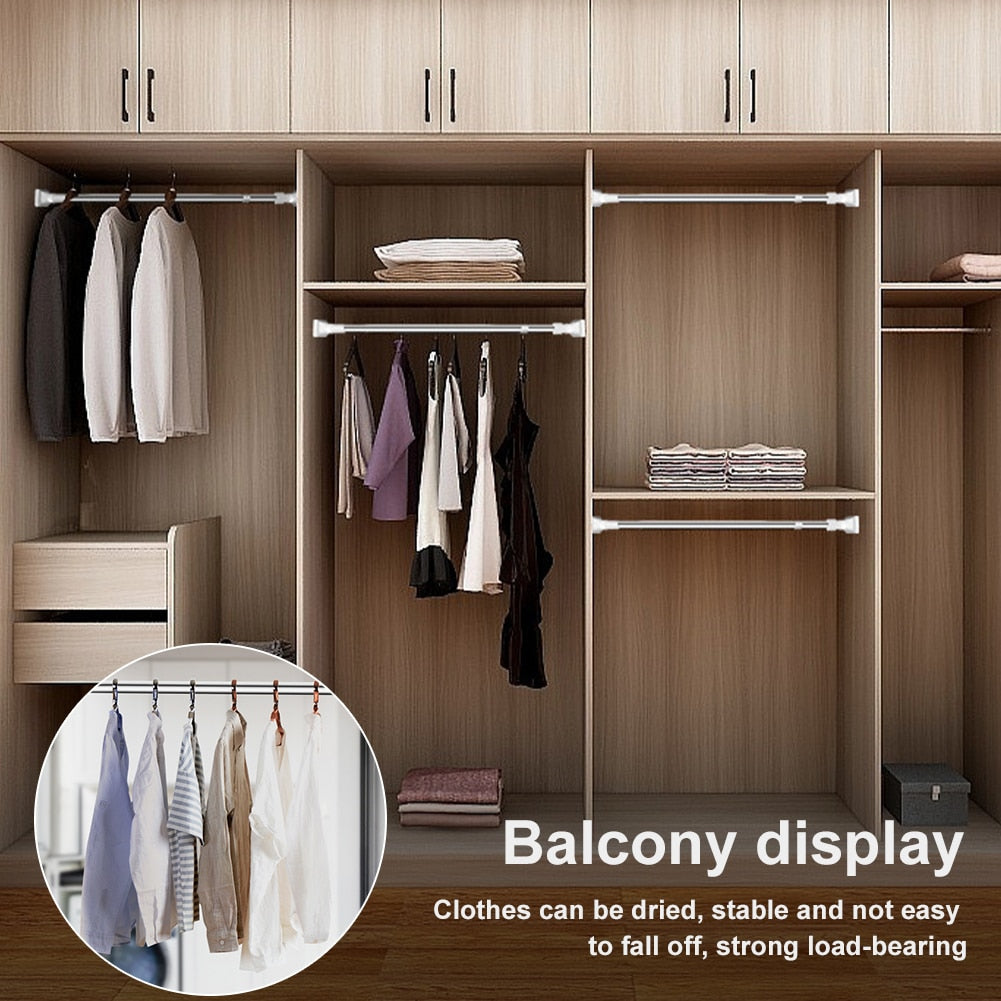 Lisslune | Space Saver Adjustable Telescopic Clothes Hanger Rod