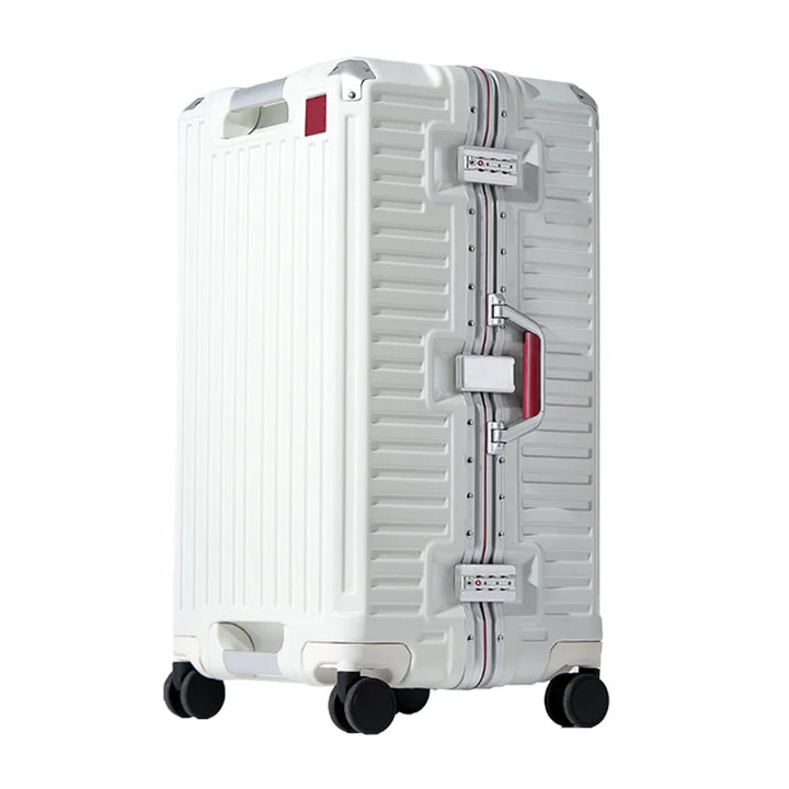 Lisslune | Zagreb – Wide Handle Hardshell Suitcase with Aluminium Frame & 360° Spinner Wheels