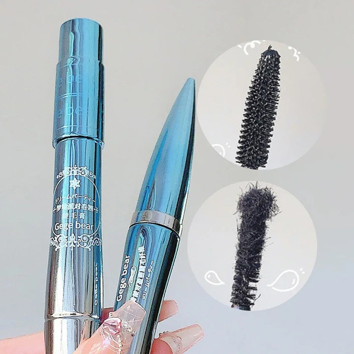 Rynx | Silk Fiber Black Mascara Waterproof Long-lasting Lengthening Lash Volumizing Mascara Black Lash Makeup Cosmetics