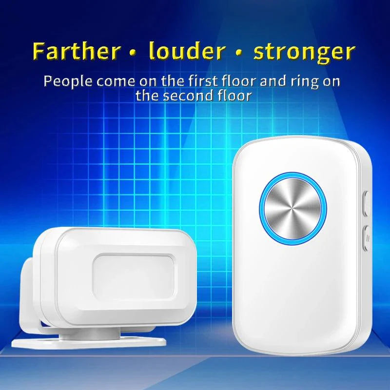 Lisslune | Smart Infrared Motion Detector Doorbell Alarm System for Superior Business Protection