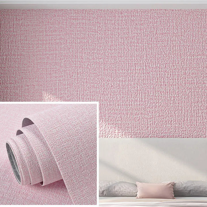 Lisslune | 3D Linen Self-Adhesive Waterproof Wall Sticker