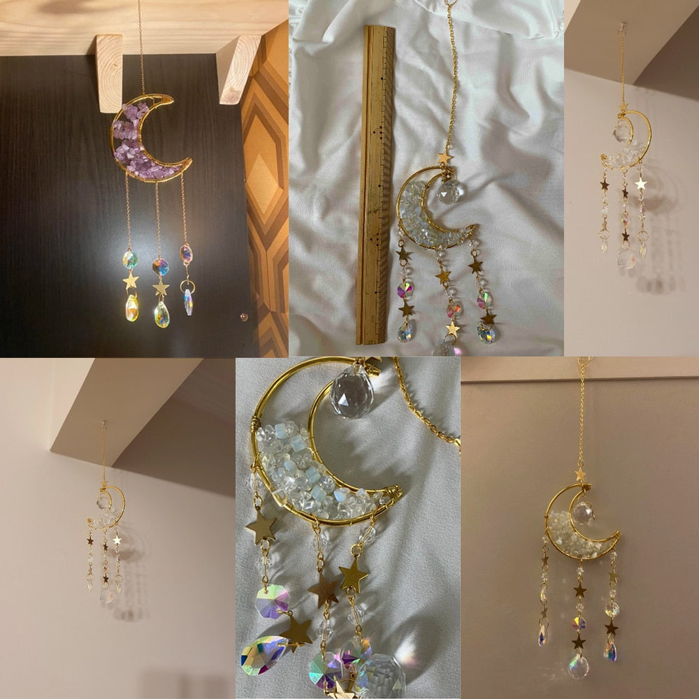 Lisslune | Crystal Sun Catcher Moon Decor