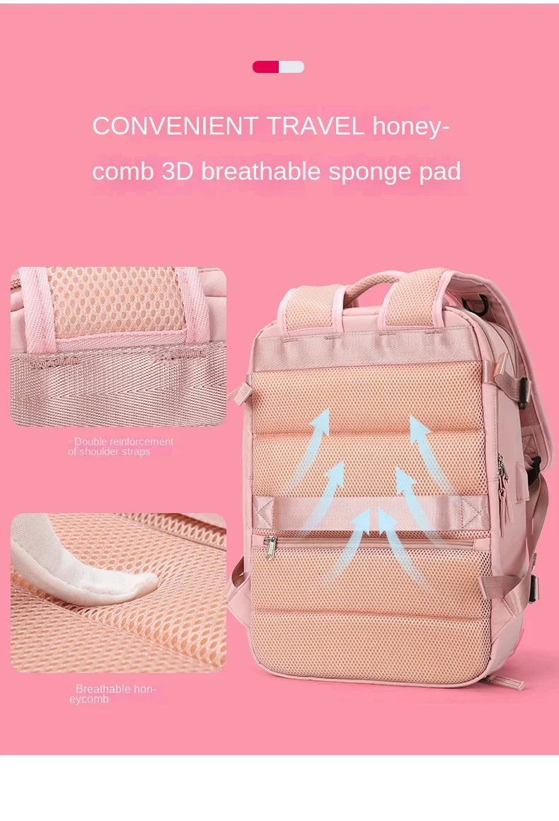 Lisslune | Travel Carry-On Backpack with Shoe Compartment