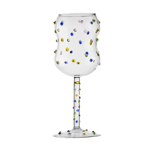 Lisslune | Colorful Dots Wine Glass
