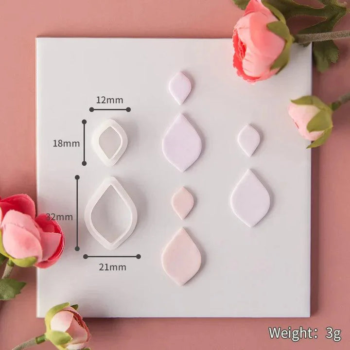 Lisslune | Geometric Elegance Polymer Clay Cutting Tools - Essential for Creative Makers