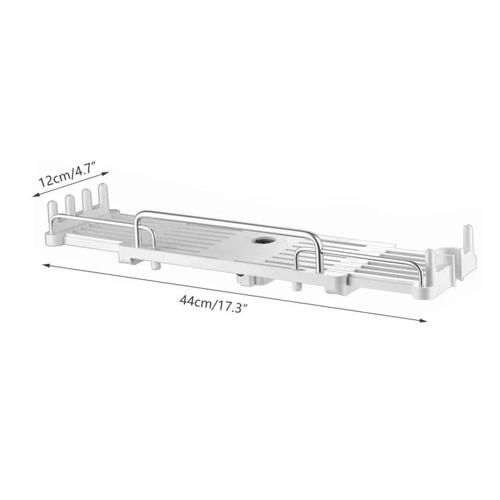 Lisslune | ExtendShelf Expandable Cabinet Organizer with Drawer – Adjustable and Space-Saving