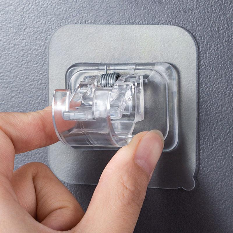 Lisslune | Robust waterproof curtain rod brackets with easy peel-and-stick installation