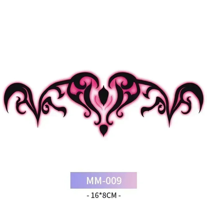Rynx | 6-Piece Waterproof Tattoo Sticker Set Long-lasting Artificial Tattoo Girls 3D Artificial Sex Womb Tattoo for Women Temporary Abdomen섹스타투스티커 Product