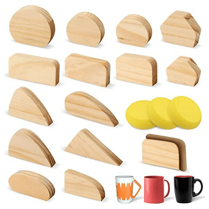Lisslune | Creative Pottery Mug Handle Molding Set – 14 Unique Designs for Artistic Pottery