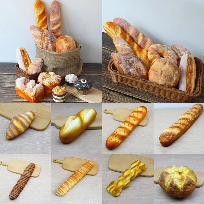 Lisslune | Elegant Artificial French Baguette Home Decoration for Kitchen and Display