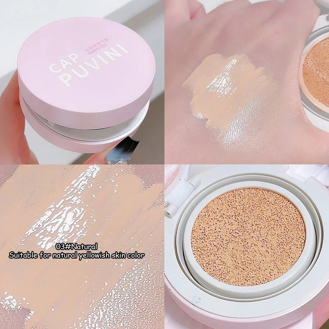 Rynx | Face foundation Air Cushion CC Cream Waterproof Brightening Foundation Concealer Cream Women Base Makeup Face Korean Cosmetics