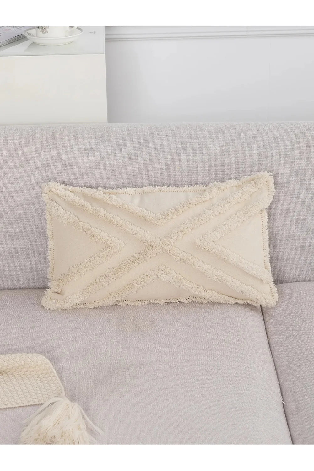Lisslune | tufted Bohemian pillowcase