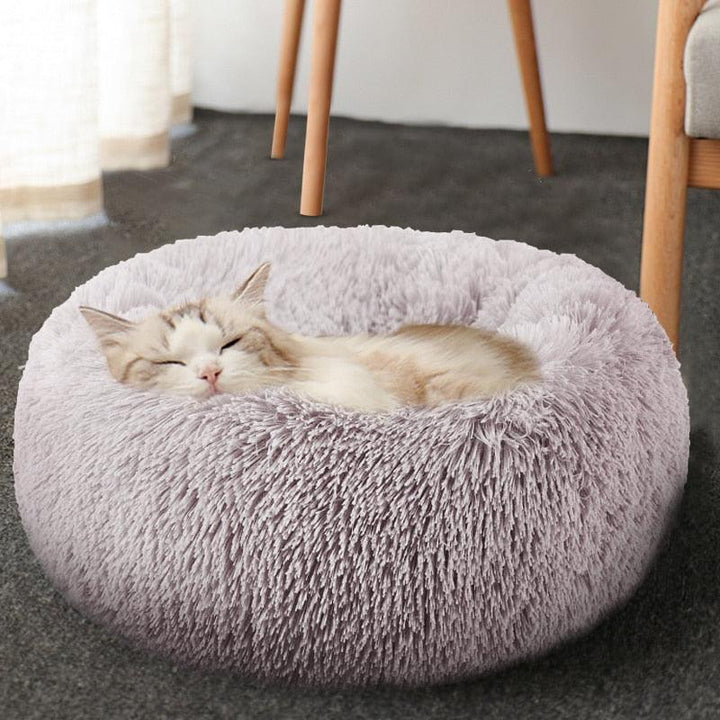 Lisslune | Luxury Plush Round Pet Bed - Cozy Retreat for Cats and Dogs