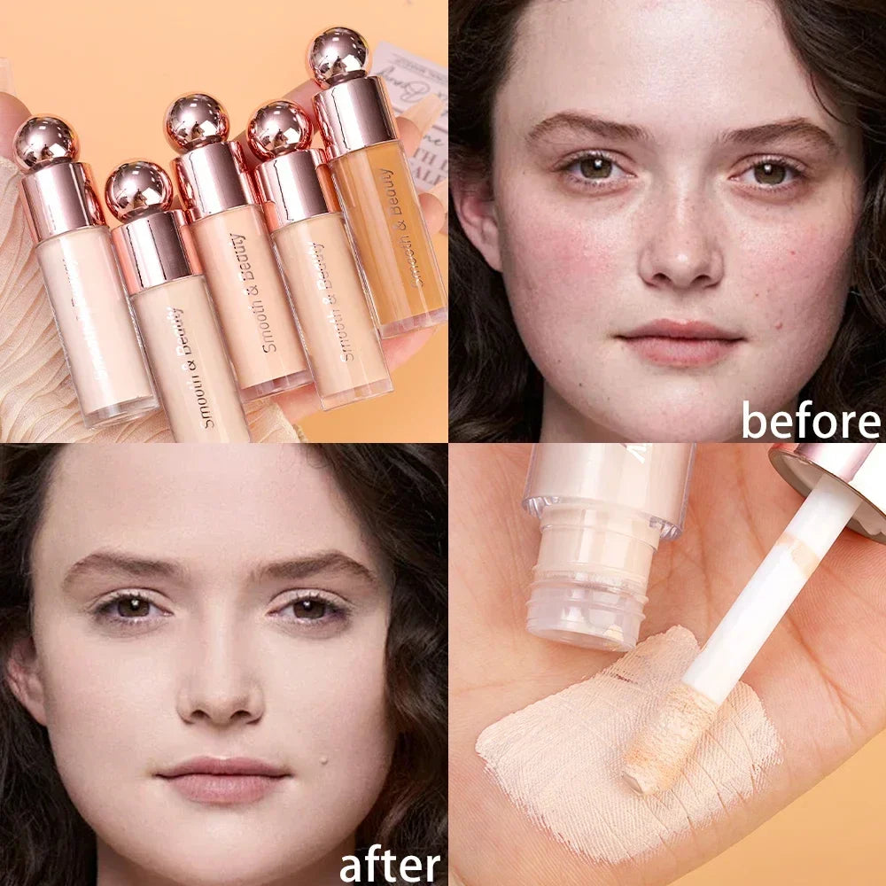 Rynx | High coverage liquid concealer Long-lasting moisture base Invisible pores Dark circles Freckles Face contour Blush Makeup