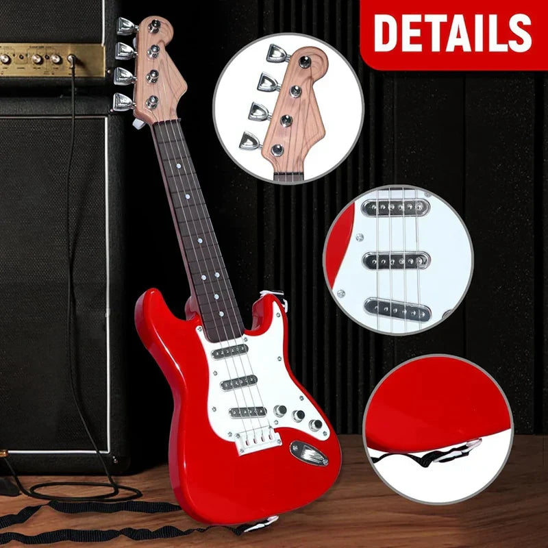 Lisslune | 4-String E-Guitar Toy for Children - Portable Musical Instrument, Perfect Gift for Young Musicians