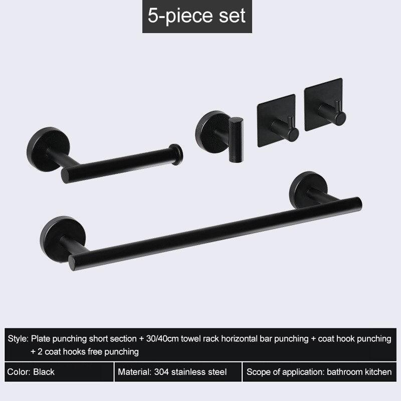 Lisslune | Elevate your bathroom with the stylish stainless steel organization set