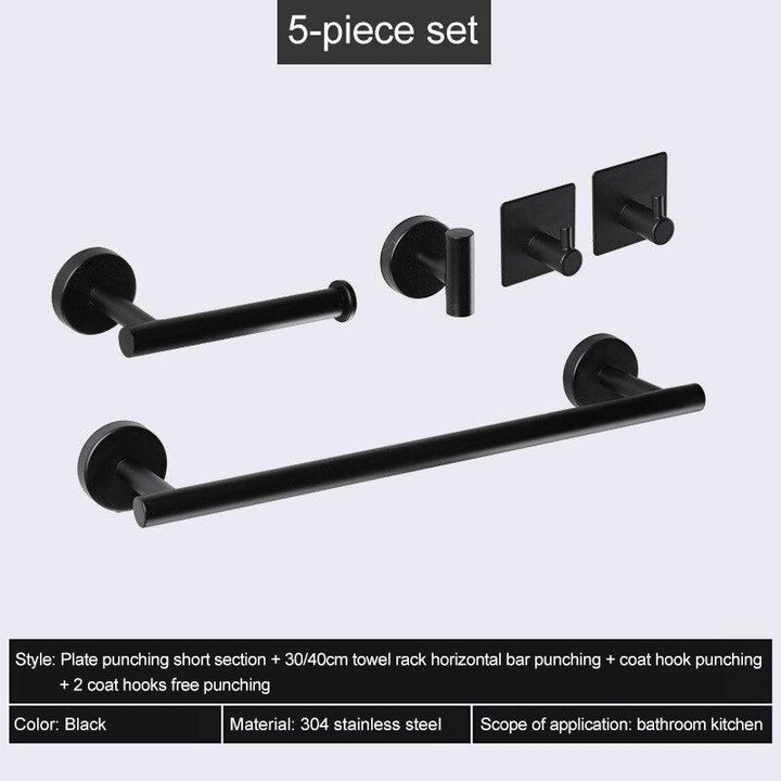 Lisslune | Elevate your bathroom with the stylish stainless steel organization set