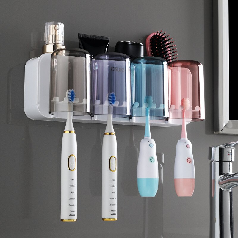 Lisslune | Wall-Hanging Mouthwash Cup Toothbrush Holder