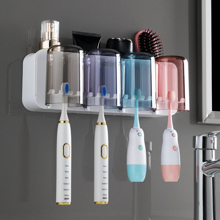 Lisslune | Wall-Hanging Mouthwash Cup Toothbrush Holder