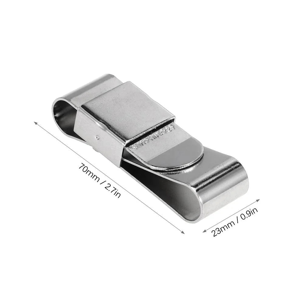 Lisslune | Stainless Steel Magnetic Billiard Chalk Holder - Essential Accessory for Cue Players