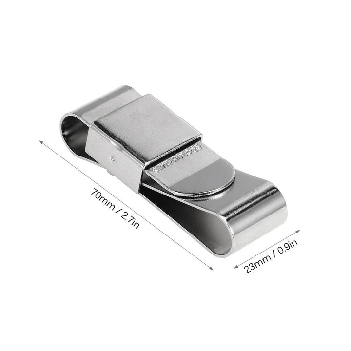 Lisslune | Stainless Steel Magnetic Billiard Chalk Holder - Essential Accessory for Cue Players