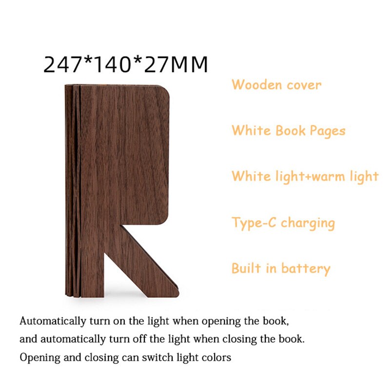 Lisslune | Story Time LED Foldable Book Light Decor