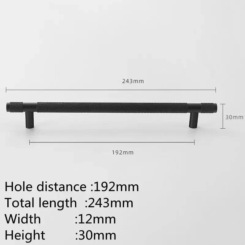 Lisslune | Refined Black and Gold Aluminum Cabinet Hardware Collection