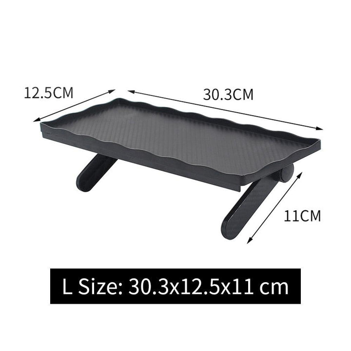 Lisslune | Versatile adjustable desktop stand with integrated media organizer in stylish black or white