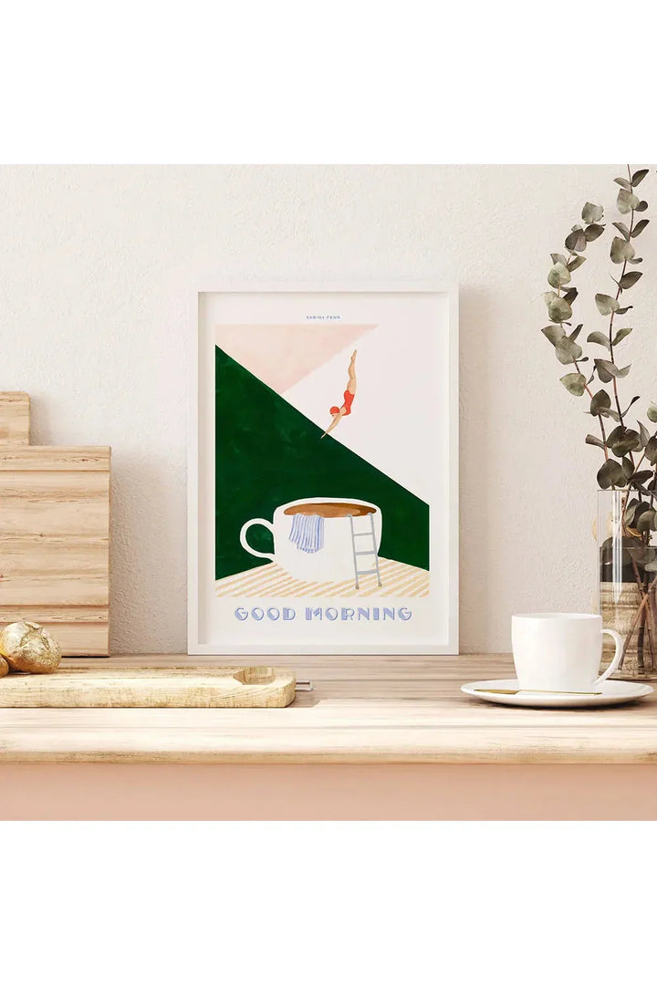 Lisslune | Good Morning Coffee Canvas Poster