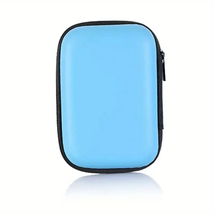 Rynx | 1pc Portable Waterproof Headphone Storage Bag, Data Cable Packing Cube, EVA Protective Case for Travel