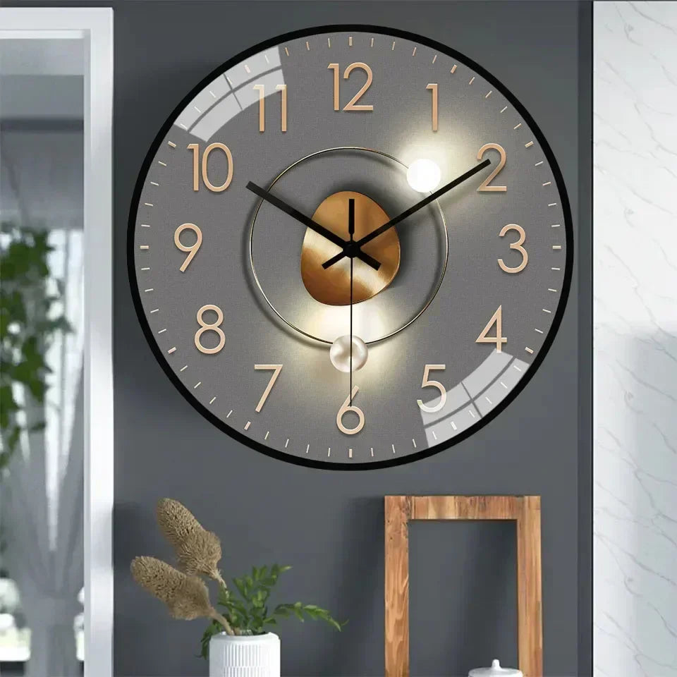 Lisslune | SilentTime - Digital Wall Clock in Classic Style - 8 Inch