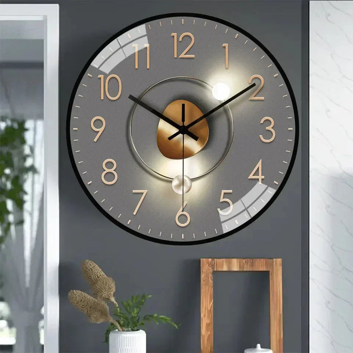 Lisslune | SilentTime - Digital Wall Clock in Classic Style - 8 Inch