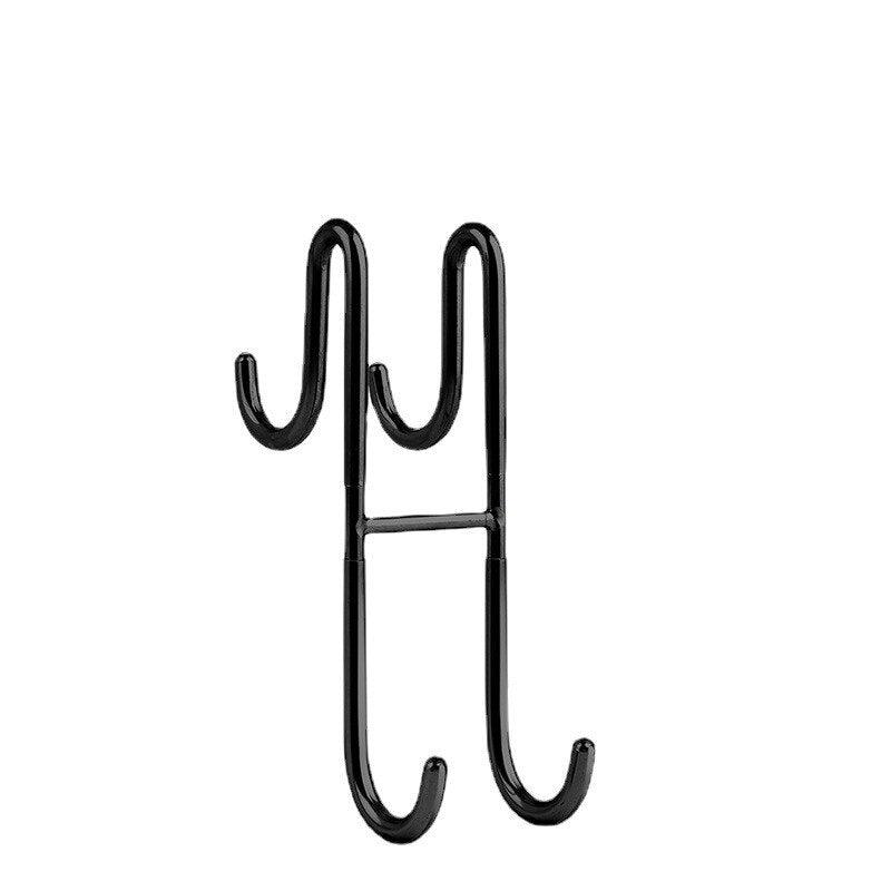 Lisslune | Stylish shower glass door hooks made of stainless steel with soft silicone grips - Pack of 2