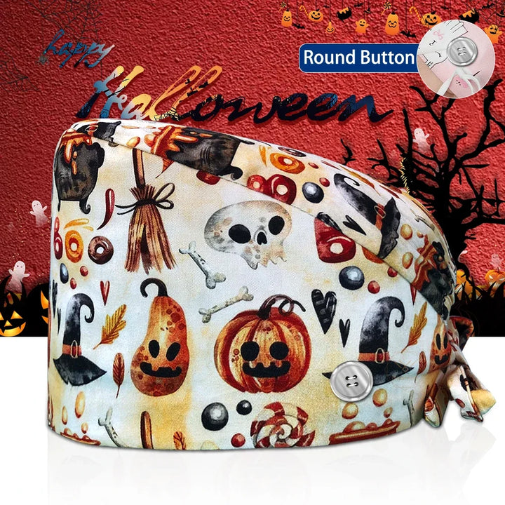 Lisslune | Surgical Skull Print Apron with Adjustable Design and Button