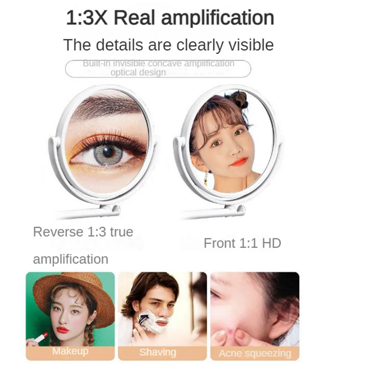 Lisslune | All-Angle Elegance 3X Magnification Wall Mirror