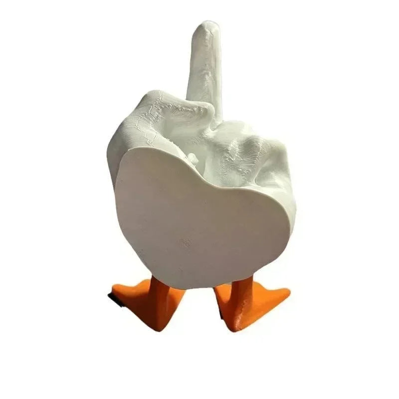 Lisslune | Middle Finger Resin Duck Decor