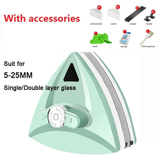 Lisslune | Magnetic Double-Sided Adjustable Window Cleaner Gadget