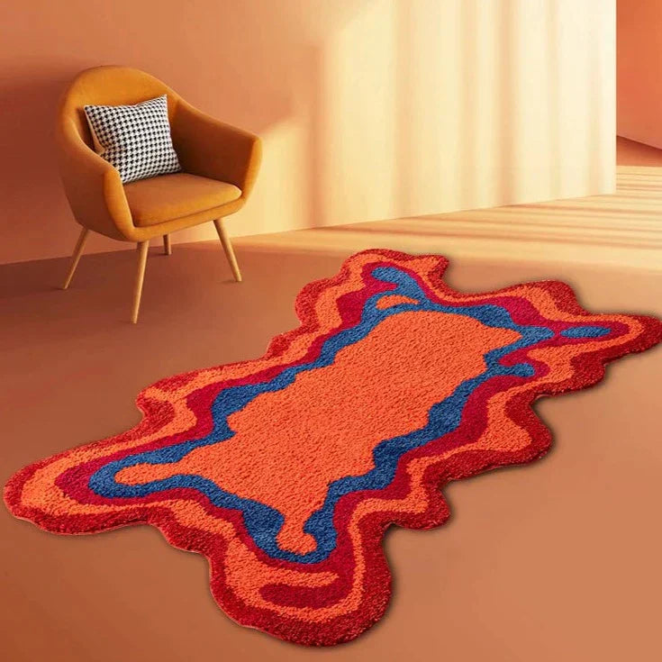Lisslune | GrooveNest Woven Retro Carpet