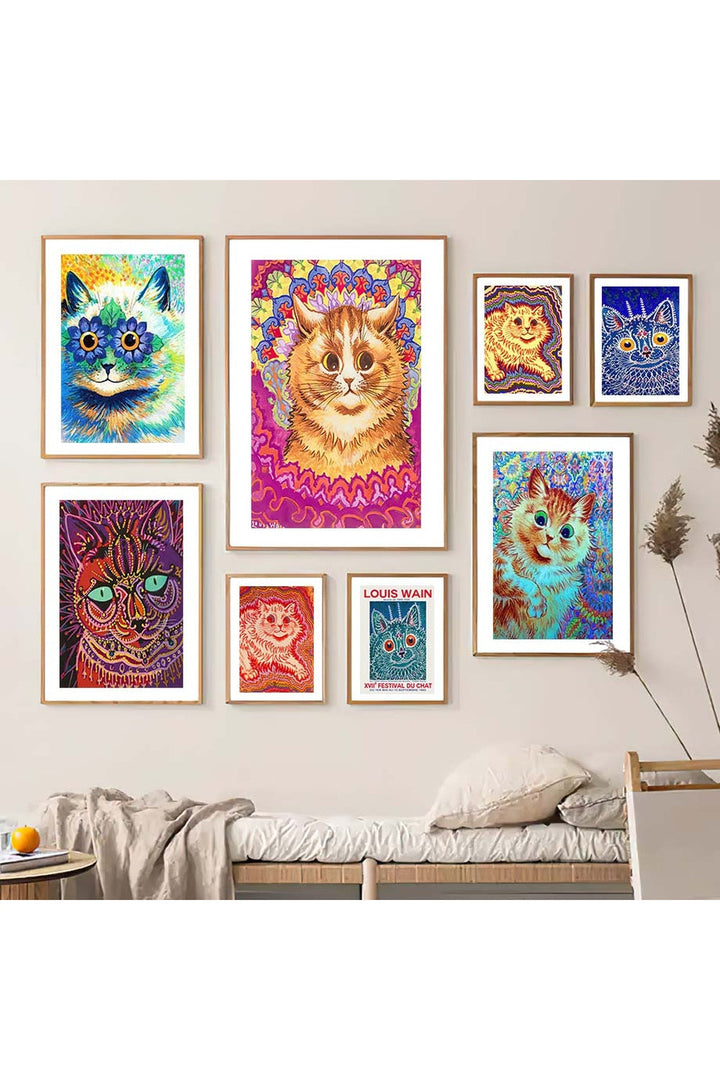 Lisslune | Wain Cats Psychedelic Poster