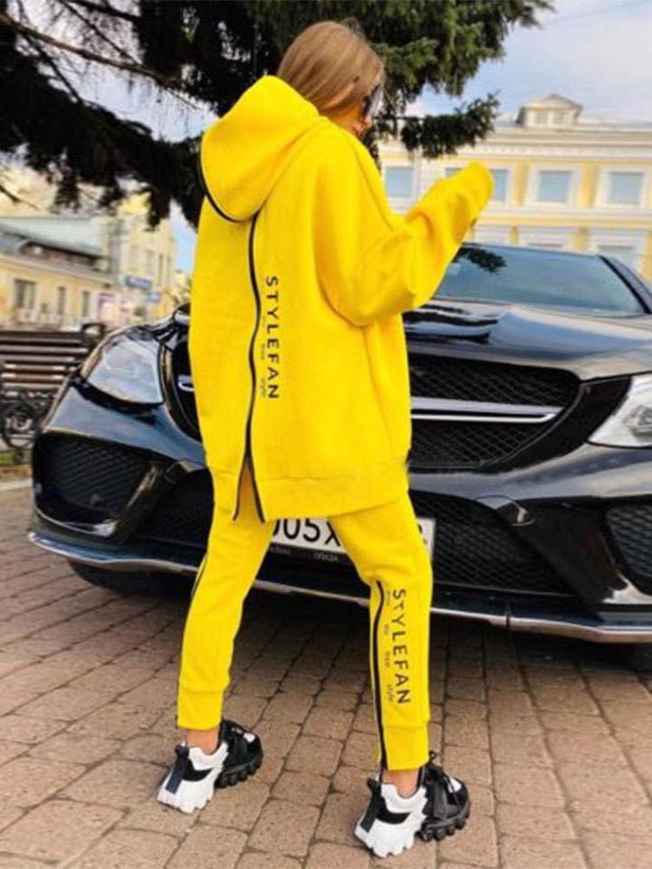 Lisslune | Women's Sweatshirts 2-piece Sets Tracksuit Plus Sizes Autumn Ladies Korea Pants Sweater Jumpsuits Ladies