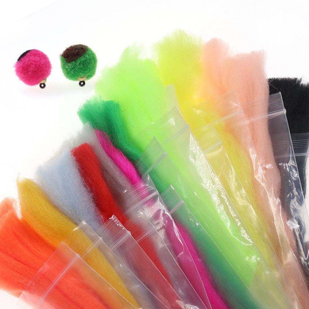 Lisslune | Baitfish Glow Bug Fiber Fly Tying Kit: 12 Lively Thread Selections for Impressive Patterns