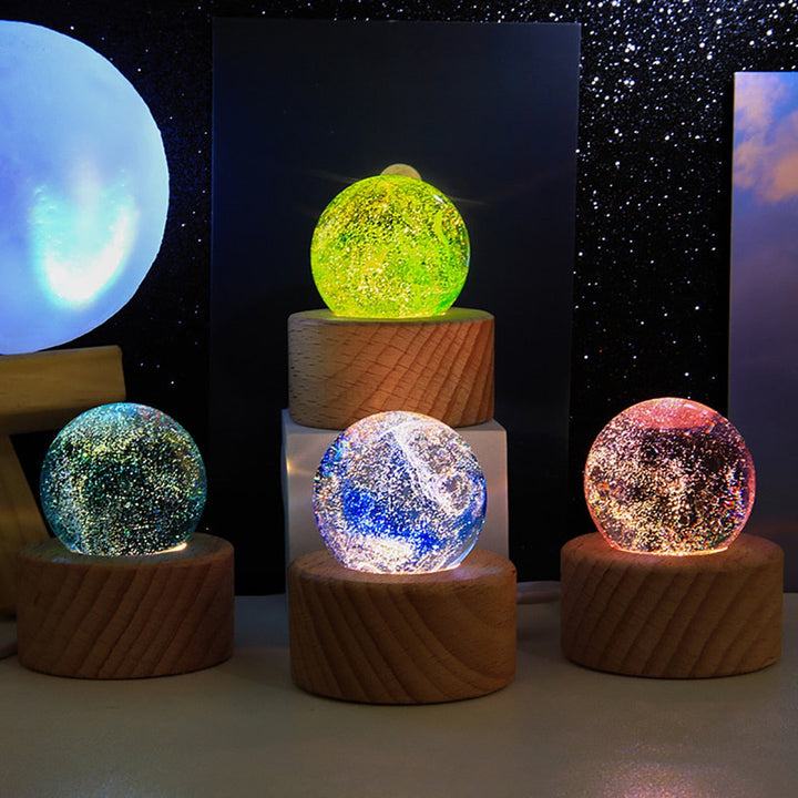 Lisslune | Colorful Luminous Galaxy Crystal Table Set