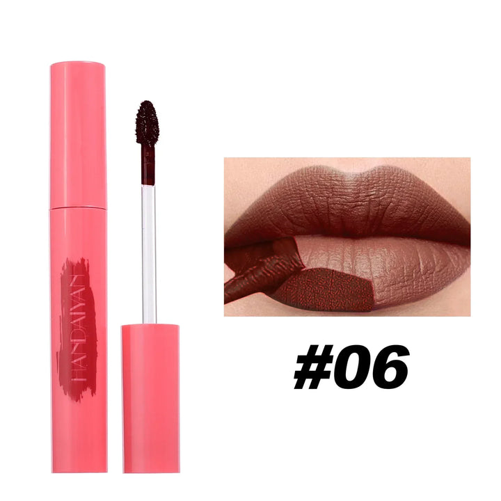 Rynx | Peel-Off Tattoo Mask Lip Gloss Lipstick Waterproof Long-Lasting Matte Lip Tint Red Brown Contour Tear-Off Lip Stain Cosmetics