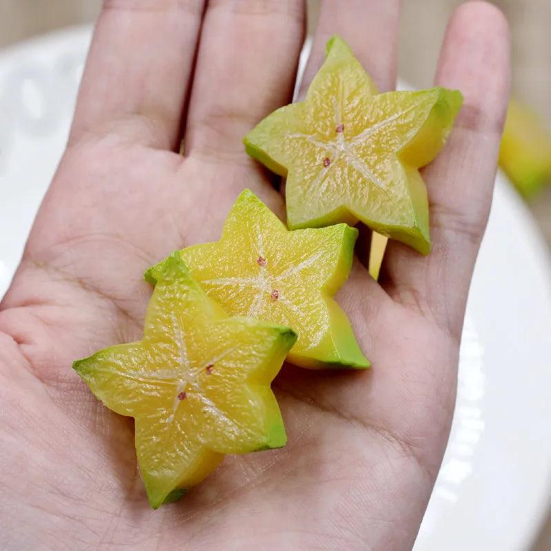 Lisslune | Lively PVC Pineapple Slice - Life-like Artificial Fruit Decoration for Parties and Dessert Tables
