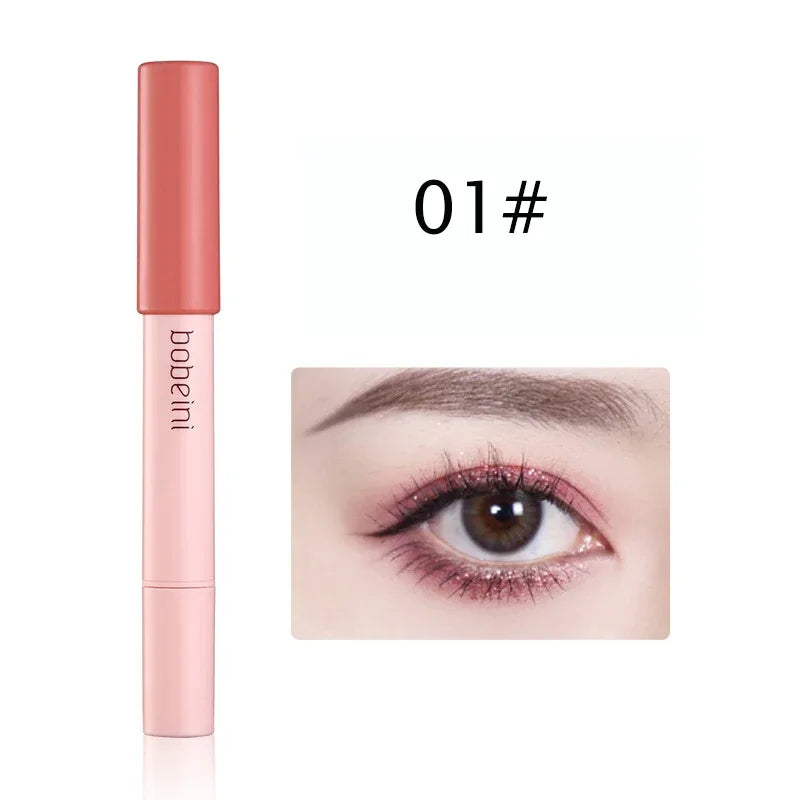 Rynx | Double-Sided Shimmer Eyeshadow Pencil Easy Glitter Highlighter Eyeshadow Pencil Brightening Makeup Champagne Gold Eyeliner