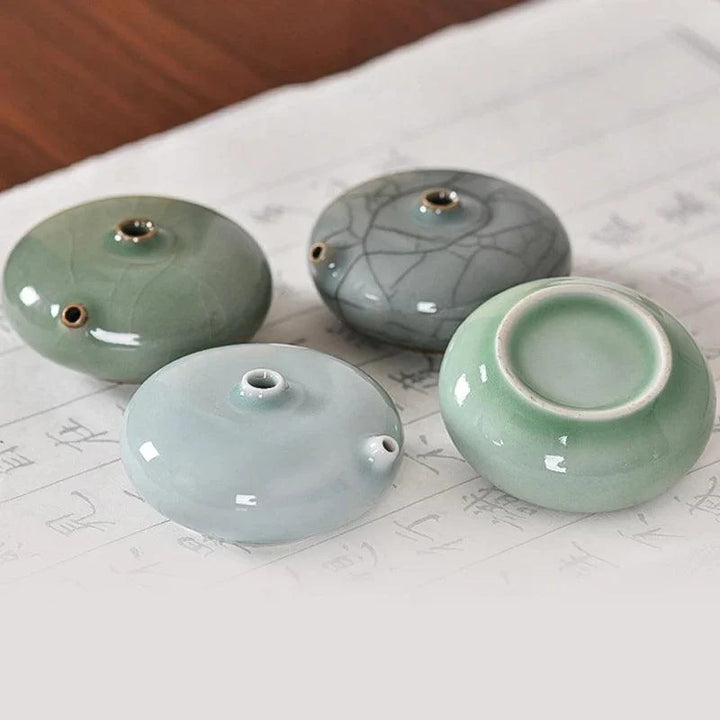 Lisslune | Artisans Water Drop Ceramic Ink Stone for Creative Inspiration