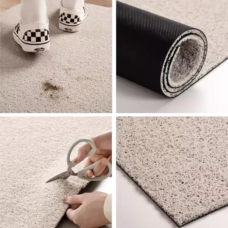 Rynx | PVC Cartoon Welcome Doormat Korean Style Cuttable Animal House Entrance Mat Carpet Anti Dust Floor Mat Outdoor Home Decor