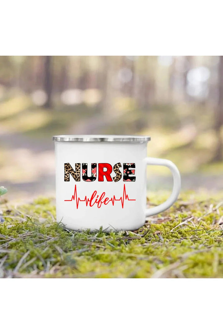 Lisslune | Life Enamel Coffee Mug