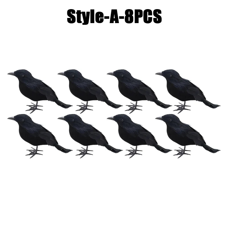Rynx | Halloween Decoration Simulation Black Crow Raven Bird Repellent Pest Control Pigeon Repellent Garden Decoration Outdoor