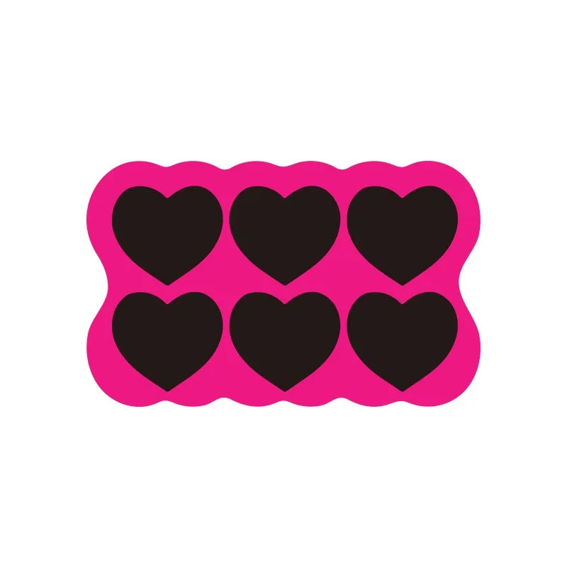 Rynx | Minimalistically cute kitchen mats with heart pattern rug waterproof oil-resistant PVC doormat dirt-repellent non-slip rug